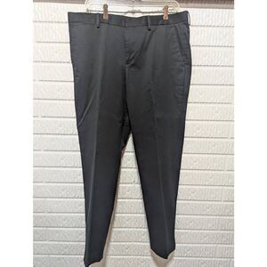 Express Men's Black Slim Cotton Straight-Leg Pants Size 33 X 30